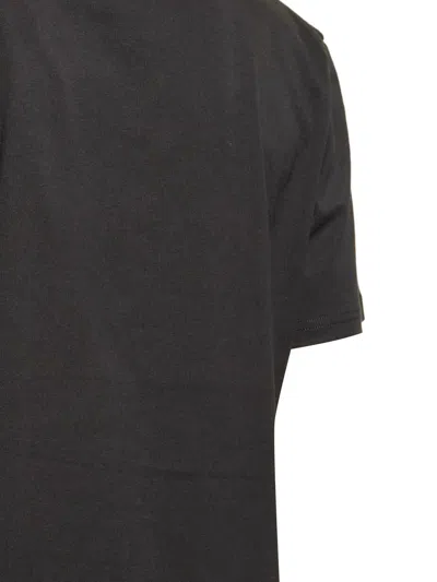 Moncler Cotton T-shirt Featuring Graphic Print In Black