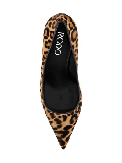 Rodo 60mm Leopard-print Leather Pumps In Multi