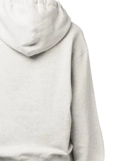 Jil Sander Grey Cotton Hoodie In Multi