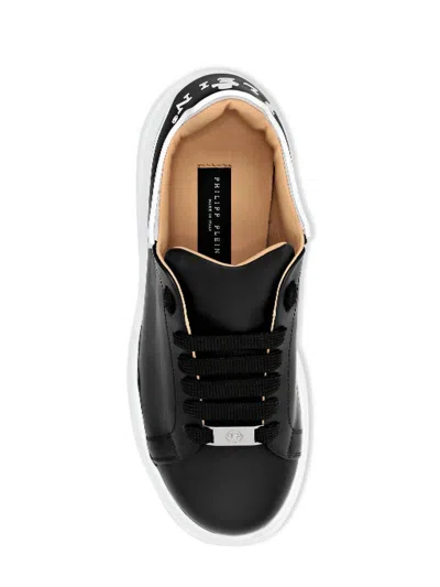 Philipp Plein Black Low-top Sneakers In Animal Print