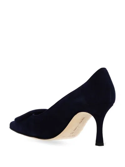 Manolo Blahnik Pointed High Heels In Blue
