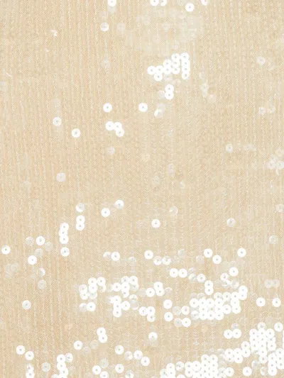 Rotate Birger Christensen Rotate Birgerchristensen Sequins Mini Dress In Nude