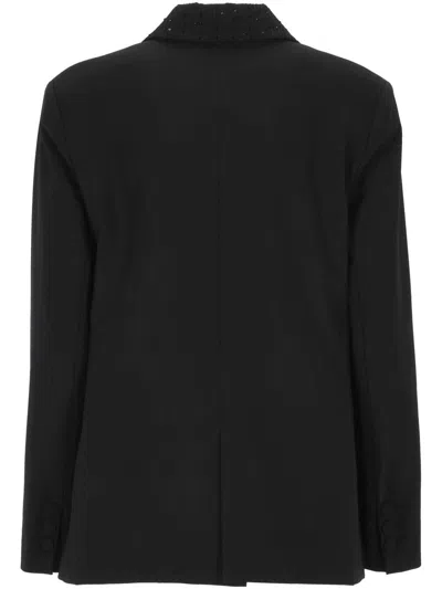 Antonelli Double-breasted Suit Jacket In Black