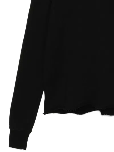 Rick Owens Drkshdw Double Funnel-neck Sweatshirt In Black