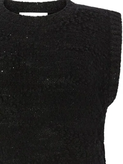 Genny Sequin-embellished Vest In Black