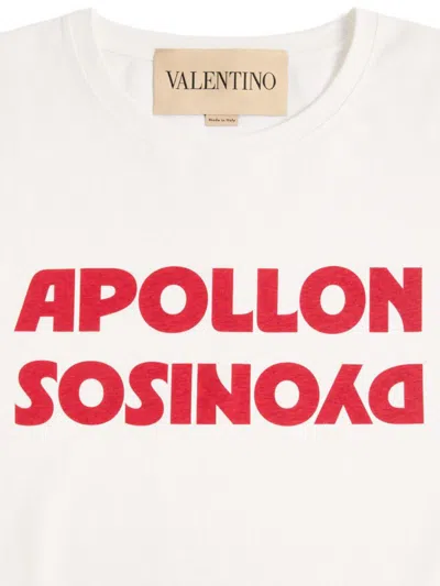 Valentino Dyonisos Apollon Print T-shirt In White