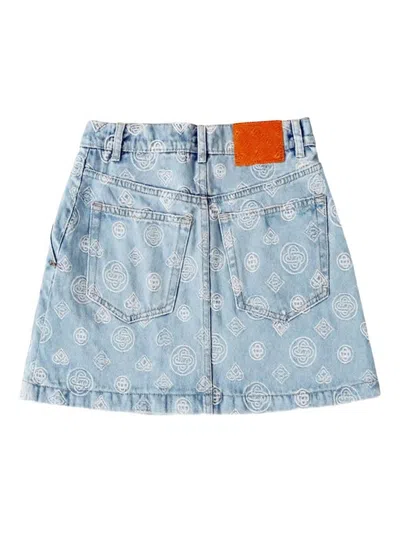Casablanca Belt Loop Shorts In Blue