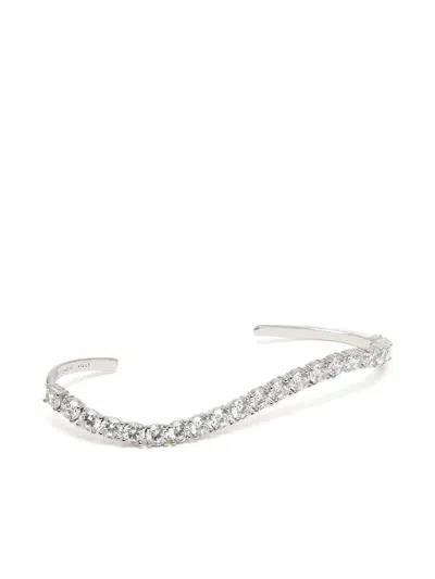 Panconesi Crystal-embellished Ear Cuff In Metallic