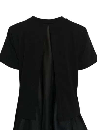 Sacai T-shirts And Polos In Black