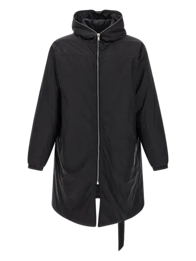 Rick Owens Drkshdw Cropped Jacket Elasticated Cuffs Side Pockets In Black