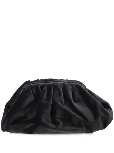 Antonelli Pleated Clutch Bag In Black
