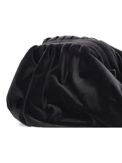 Antonelli Pleated Clutch Bag In Black