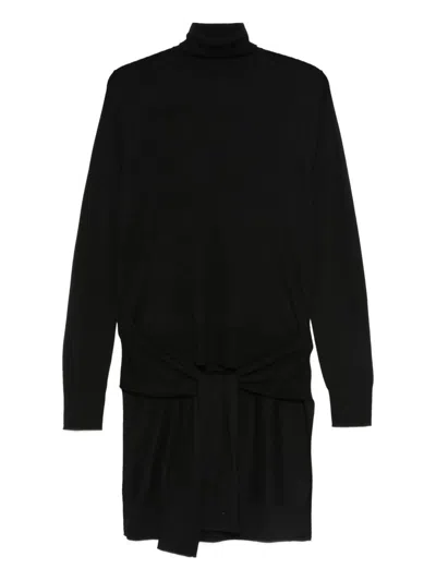 Totême Toteme Wool And Silk Blend Sweater In Black