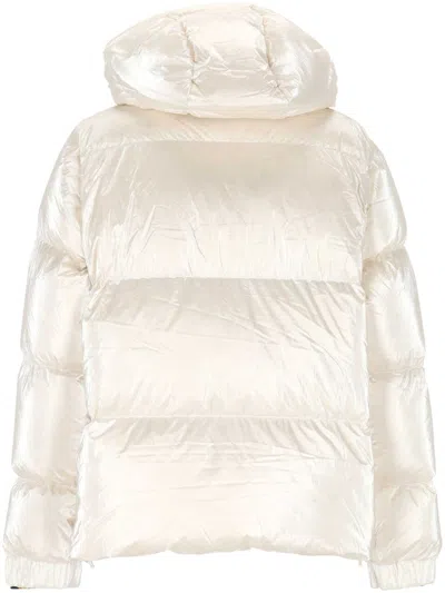 K-way Lethille Thermo Pearly White Gardenia Combo Jacket In White