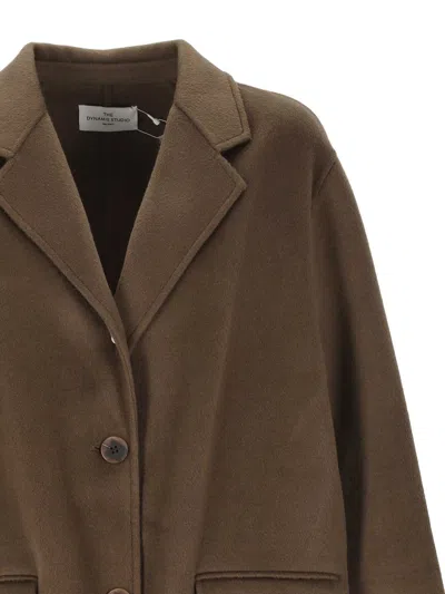 The Dynamis Studio Coats In Brown