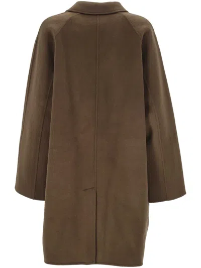 The Dynamis Studio Coats In Brown