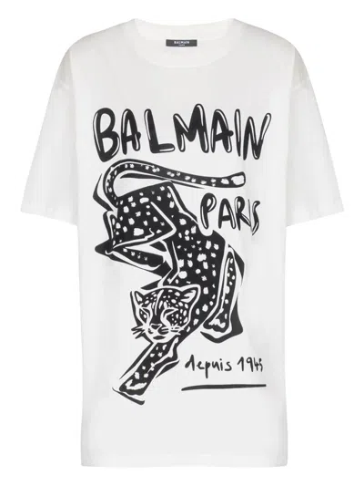 Balmain T-shirts And Polos In White