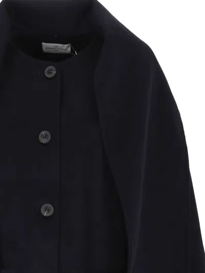 The Dynamis Studio Coats In Blue