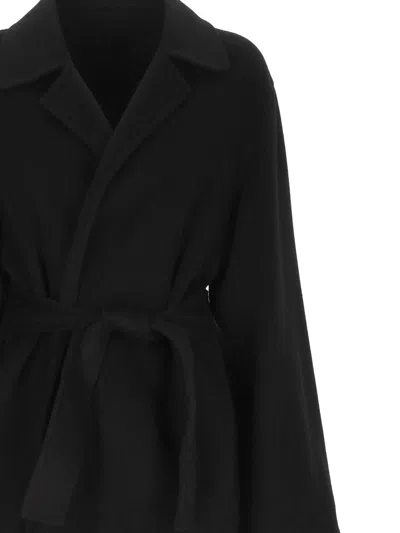 Alberta Ferretti Coats In Black