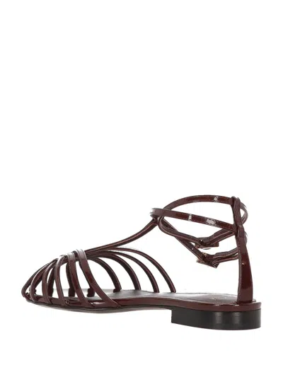 Alevì Milano Sandals In Burgundy