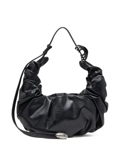 Diesel Grab-d L-large Scrunched Hobo Bag In Shiny Pu In Multi
