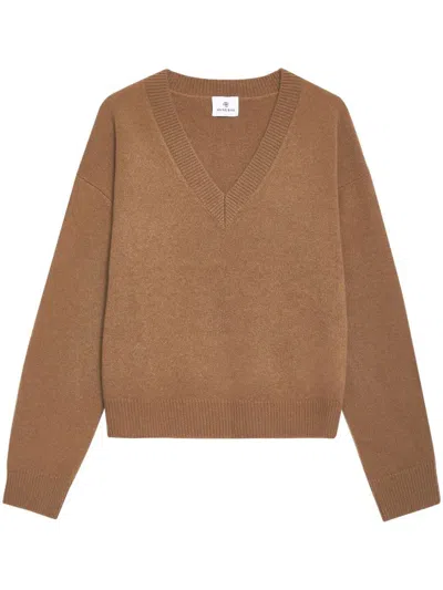 Anine Bing Sweaters In Brown
