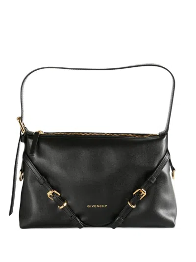Givenchy Medium Voyou Buckle-strap Shoulder Bag In Black