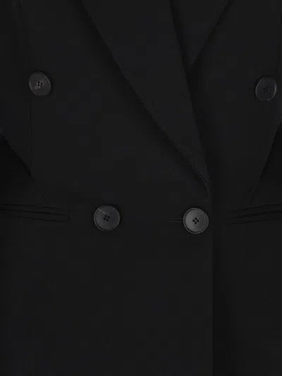 Givenchy Double-breasted Jacket Featuring Button Detailing In Black