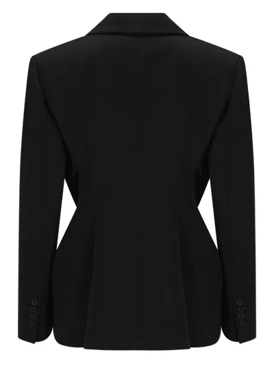 Givenchy Double-breasted Jacket Featuring Button Detailing In Black