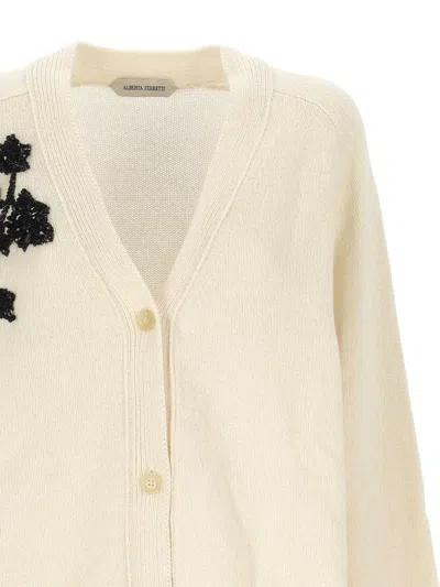 Alberta Ferretti Sweaters In White