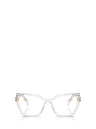 Prada Eyewear Cat-eye Frame Glasses In White