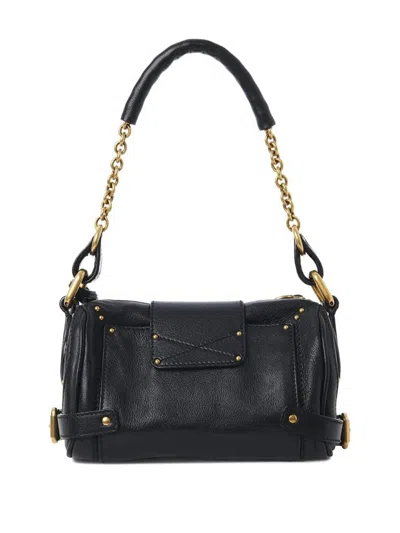 Chloé Black Leather Small Paddington Shoulder Bag