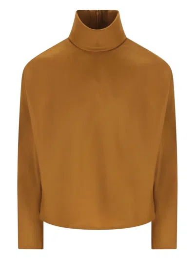 Saint Laurent Top In Brown