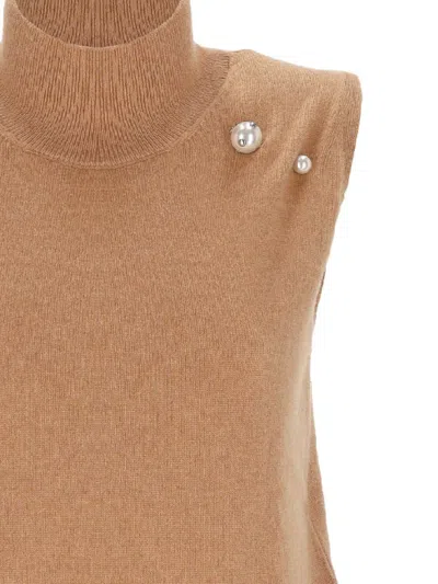 Alberta Ferretti Top In Brown
