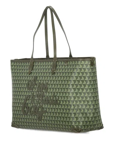 Anya Hindmarch Double-handle Shoulder Bag In Green