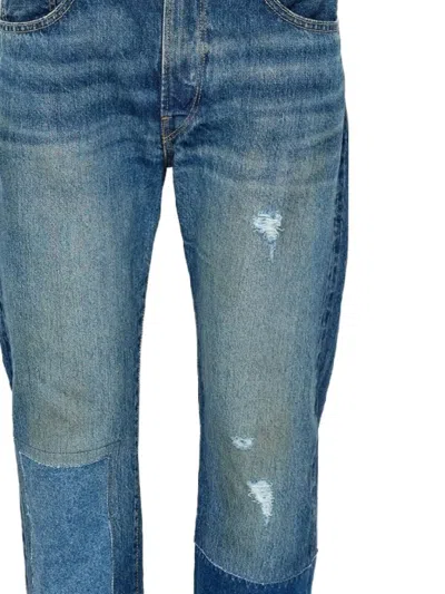 Junya Watanabe Patchwork-design Jeans In Blue