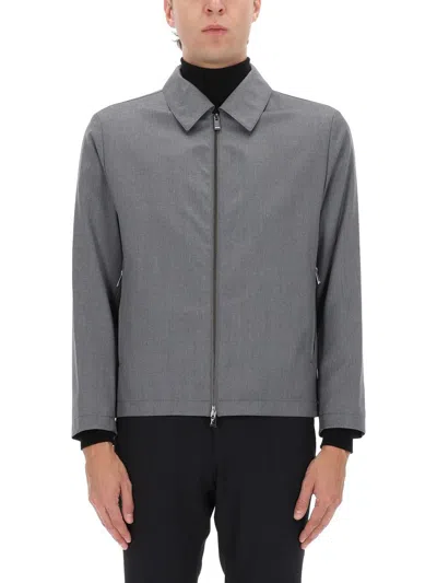 Hugo Boss Boss Grey Virgin Wool Jacket In Gray