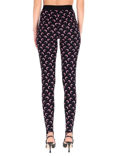 Marine Serre "moon" Leggings In Black