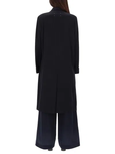 Maison Margiela Blue Polyester Cotton Jeans In Black
