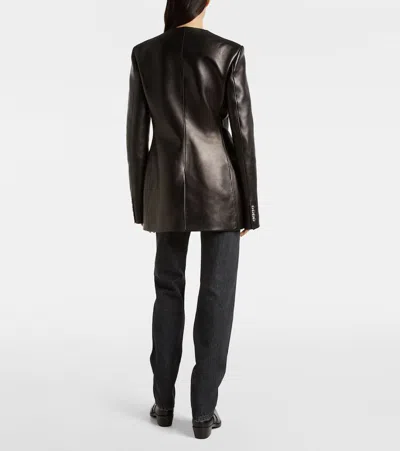 Khaite Naran Leather Jacket In Black
