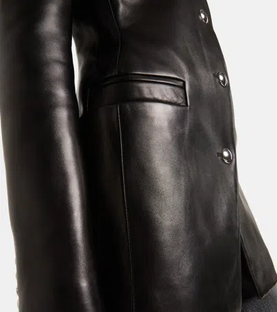 Khaite Naran Leather Jacket In Black