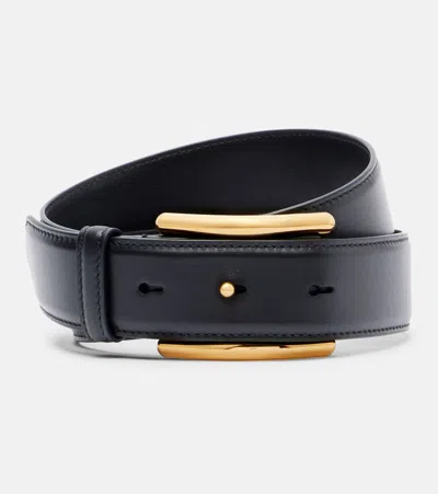 Alaïa Embellished Leather Waist Belt In Black