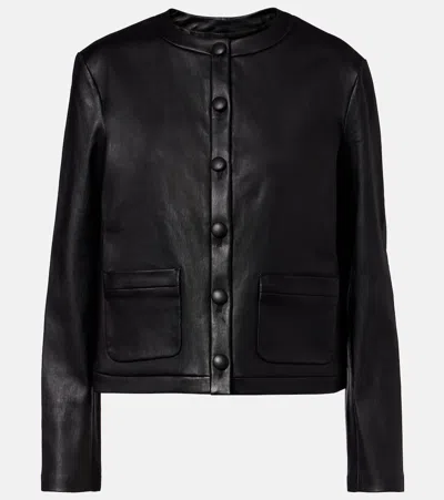 Stouls Gabrielle Leather Jacket In Black