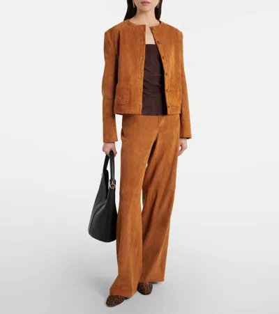 Stouls Edie Suede Tank Top In Brown