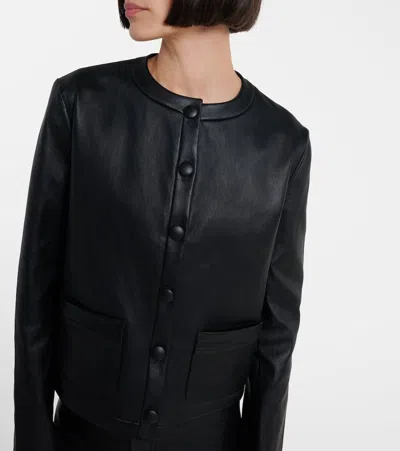 Stouls Gabrielle Leather Jacket In Black