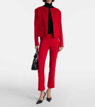 Stouls Gabrielle Suede Jacket In Red