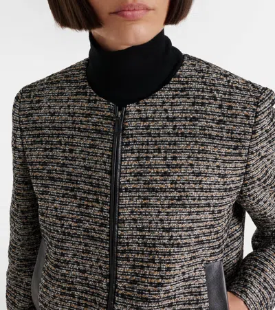 Max Mara Volume Tweed Jacket In Multi