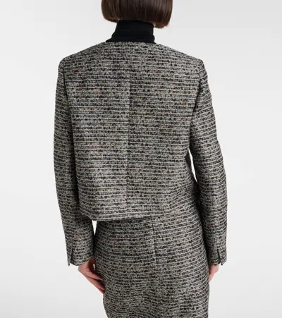 Max Mara Volume Tweed Jacket In Multi