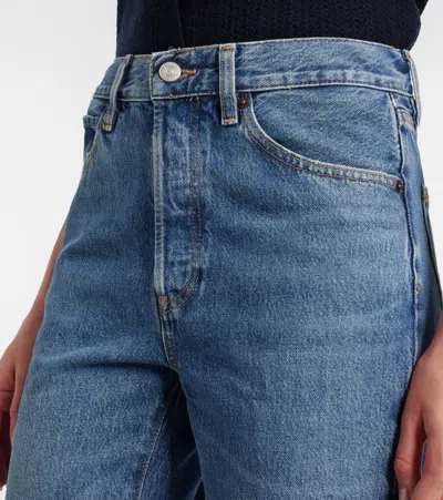 Frame Lax Wide-leg Jeans In Blue