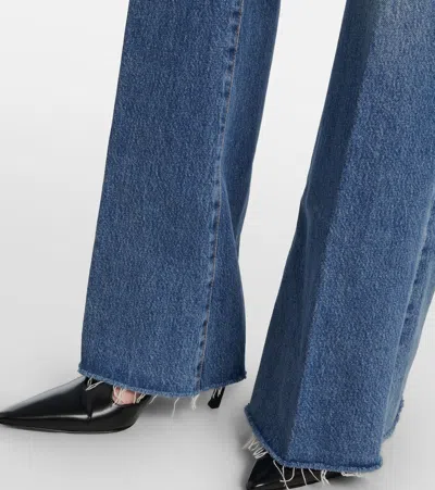 Frame Lax Wide-leg Jeans In Blue